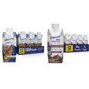 Glucerna Proteine Smart Nutritional Shake & Assicurare Max Protein Nutrition Shake con 30g di Proteine, 1g di Zucchero, Shake di Alta Proteina, Cioccolato di Latte, 11 Fl Oz (Pack of 12), Liquido, Halal