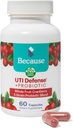 Perché Probiotici Cranberry UTI Defense capsule per le donne (60 capsule, 1 bottiglia)