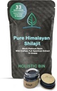 Holistic Bin Shilajit Resina - Himalayan Fulvic & Trace - Black Platinum Resina - Shilajit Extract - Mix Into Liquids - Serving Spoon Incluso - 10g