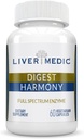 Digest Harmony Pure Digestive Enzymes for Gut Health for Women & Men, Papaya Enzymes for Digestion, Eases Bloating & Stomach Discomforts, Unflavored, 120 Capsule