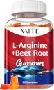 L Arginina Supplemento barbabietola Root Gummies - Doppia resistenza, Energy Boost, Circulation Support and Stamina, Organic Chewable Beets Supplements for Men and Women, Vegan Gummy, Non-GMO, Sugar-Free