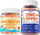 Vitamina D3 5000IU + K2 (MK-7) 120mcg+ Gummie di rame di zinco