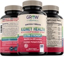 Crescere la vitamina Premium Kidney Cleanse Supplemento – Powerful Kidney Support Formula con estratto di mirtillo Aiuta a sostenere reni sani & Urinary Tract Support– 60 capsule vegetariane