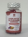 Lukaree fegato Cleanse Detox & Riparazione Gummies - Latte Thistle Silymarin, Dandelion, Estratto di carciofo & Elderberry - No Sugar, Raspberry Flavor - 180 Conte