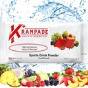 Krampade Anti-Cramping Potassium sostituzione sport bevanda - 2K Fruit Punch singolo Serve incolore