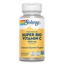 SOLARAY Super Bio Buffered Vitamin C 1000mg, Two-Stage, Timed Release Vitamin C con Bioflavonoidi, Integratore di Supporto Immune - Alta Assorbimento, Vegan, Garanzia di 60 giorni, 30 Serve, 60 VegCaps