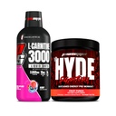 PROSUPPS L-carnitina 3000 Stimolant Liquid Shots (Berry) e Mr. Hyde Signature Series Pre-Workout Energy Powdered Drink (Fruit Punch) Bundle