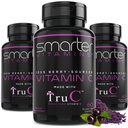 (3 Pack) Supporto Immune naturale della vitamina C dell'alimento intero crudo da bacche, antiossidanti premium, bioflavonoidi e polifenoli, 180 capsule vegane