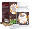 Gut Health Cleanse Detox Capsule - Detergente Intestinale con Wormwood, Noce Nera, Bulbo d'Aglio, Sistema di Pulitore e Digestione del Colon di Supporto per Donne & Uomini, 30 Caps