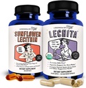 Latte Legendairy Lecitina di girasole + Lechita - Integratori di allattamento al seno per l'aumento di alimentazione del latte e latticini - Integratore di allattamento per il flusso di latte e la produzione di latte