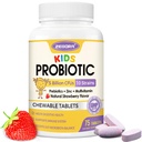 Bambini Probiotici per la salute digestiva con 5 miliardi di CFU, Prebiotici e Probiotici per bambini per la salute del fegato, supporto immunitario, Assorbimento Nutriente, Vitamina C, Zinco, 75 Serve