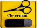 Cleverman Premium Forbici per capelli facciali – Forbici per capelli nosi professionali, Lame di sicurezza curvate e punte arrotondate per il sopracciglio, Mustache, Beard, Ear Hair Trimming. Utensili da cucina in acciaio inossidabile per gli uomini