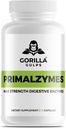 Gorilla Gulps - Primalzymes - Enzimi digestivi Max Strength, 60 capsule vegetali