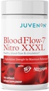 Juvenon BloodFlow-7 Nitric Oxide Supplement con Nitrosigine - Formula migliorata per l'assorbimento massimo - Circulation Booster, pressione sanguigna, supporto colesterolo (180 conteggio (pacchetto di 1))
