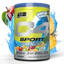 Cellucor C4 Sport Strength Pre Workout Powder - NSF Certificato per lo sport - Beta-Alanine, Creatina, 200mg Caffeina - Supplemento di energia senza zucchero per gli uomini e le donne - Hawaiian Punch Berry Blue, 20 Servings