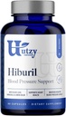 Utzy Naturals Hiburil | Formula di supporto per la pressione sanguigna | con Estratto di foglie di oliva, Estratto di Hibiscus, & Estratto di Balm di limone | 90 capsule