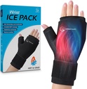 Wrist Ice Pack Wrap - Thumb & Hand Ice Pack per Arthritis Relief | Microwavable & Freezer Safe, Dual Therapy for Carpal Tunnel, Tendonitis, Gonfiore, Rilievo mirato per la mano