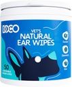Kit di pulizia per cani e gatti Eucalyptus, Camomilla e Aloe Cat Ear Cleaner Soothes, Deodorizes & Helps Itchy Ears (50 Count)