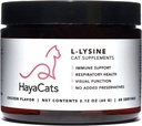 HayaCats L-Lysine Powder for Cats – Supporto Immune & Respiratory – Vet Formulated Supplement with Chicken Liver – Made in USA – 60 Serve