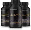 (3 Pack) NeuroTest capsule - NeuroTest Integratore alimentare per gli uomini, NeuroTest Formula giornaliera per il benessere generale e le prestazioni di picco, Pillole di Formula Avanzate, Recensioni di test neuro (180 capsule)