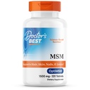 Medici Miglior MSM, Supporta Capelli, Pelle, Unghie, & Giunti, Non OGM, Senza Glutine, Vegan 120 compresse