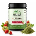 TERRA ORIGIN Miscela sana della polvere dei verdi | Superfoods, Probiotics, Enzimi, Spirulina | per il supporto sanitario di Gut Immune & Digestive | Energy & Wellness Boost | 30 Servings (Kiwi Strawberry)
