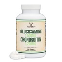 Glucosamina Chondroitin Triple Strength (1.500mg Glucosamine Sulfate, 1.200mg Chondroitin) 180 Compresse, due mesi di alimentazione (compenso di supporto comune) Gluten Free, Non-GMO by Double Wood