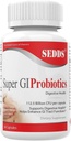 Super GI Probiotici 112,5 miliardi di CFU per Serve Supporti Salute Digestiva & Maggio Alleviare Distress Gastrointestinale | Formula di Strain di Potency 8 più alta