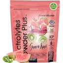 PolvereVitamin Electrolytes Powder Plus (100 Servings) Guava Kiwi Electrolyte Powder, Zero Calorie, Keto, 0 Zucchero, No Maltodextrin, 1000mg Potassium, 120mg Calcium, 120mg Magnesio, Polvere di idratazione