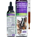 Trattamento del tratto urinario del gatto e del cane, supporto della vescica e del rene per cani e gatti, potente ancora gentle cura dell'animale domestico, con mirtillo liquido & glucosamina, sapore di pollo, bottiglia di 6 oz, 1 confezione