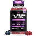 EFFECTIVE NUTRA Milk Thistle Gummies | Estratto di cardo senza zucchero 1000mg per il supporto Detox e antiossidante dal fegato | Vegan, Gluten-Free| 45-Day Supply, Natural Berry Flavor, Made in USA (90 Count)