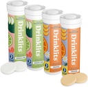 Drinklits Lemon-Lime & Orange Electrolyte Tablets (4) Tube Bundle | Citrus Hydration Combo Pack | Delicious Natural Flavors – 0g Sugar – Daily Use | 40 Servings - 10 compresse per tubo