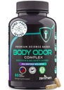 Zenmen Naturally Body Deodorizing Supplement - Pillole per l'eliminazione dell'odore del corpo - Deodorante interno per le braccia, le aree intime e le parti private - 60 capsule vegane. Prodotto negli Stati Uniti