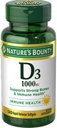 Vitamina di Bounty della natura D3 1000 IU Salute Immune, 120 Softgels (Pacchetto di 12)