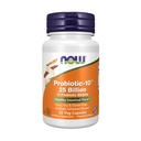 NOW Alimenti Integratori, Probiotic-10TM, 25 miliardi, con 10 Probiotici Strains, Latticini, Soia e Glutine Libero, Strain Verified, 50 Veg Capsule