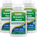 Best Naturals, Brewers Yeast, 7-1/2 Grains con Vitamina B1, Vitamina B2, 1000 mg 240 Compresse (240 Conte (Pacchetto di 3))