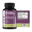 Potere Acai - Nitric Oxide Booster. Supporta il flusso sanguigno, livelli di zucchero nel sangue, funzione metabolica e energia. Super forte antiossidante. Caffeina-Free. Formula brevettata | 60 capsule