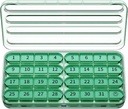 Organizzatore mensile di Zoksi 1 volta al giorno, organizzatore di scatole di pillole di 30 giorni una volta al giorno, un mese grande caso di pillole per il viaggio, 31 giorni contenitore giornaliero di Medcine per vitamine, supplemento e farmaci (ovvero)