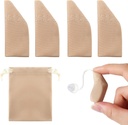 Protezione per il comfort degli apparecchi acustici Nuanchu 2 Packs con copertura per apparecchi acustici Bag Storage Fits da 1" a 1.25" Proteggere gli amplificatori da sporco, sudore, vento(Fits 1" a 1.25",Khaki)
