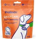 Protexin Daily Care Gut+ Immunity | 60 Dog Chews, Turchia e Cranberry Flavor Dog Supplement | Probiotici per cani, Dog Postbiotics