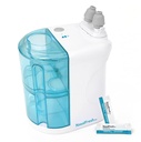 NASALFRESH MD - Sistema di irrigazione nasale a doppia alimentazione Risciacquo e lavaggio nasale - Sinus Decongestant Relief System w/ 30 Saline Packets - ricaricabile - 1 set di cuscini di naso - Snoring Remedy