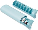 Organizzatore di pillole aggiornato 2 volte al giorno, AM PM Pill Box 7 giorno, contenitore di pillole di viaggio settimanale, caso di pillole carino per la vitamina, farmaci, vitamine, oli di pesce e integratori (blu)