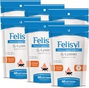 L-Lysine Soft Chews for Cats (60 Soft Chews) – Supporta Immune, Respiratorio e salute degli occhi. S starnuti, Runny Nose e Watery Eyes. Salmone Flavor - (6 Pack)