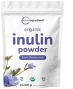 Micro Ingredienti Polvere di fibra organica dell'inulina, 2lb | Prebiotico naturale per sostenere la salute digestiva e del fegato | Solubile, facilmente digeribile | non aromatizzato, vegano