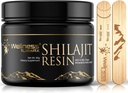 Shilajit Resina con Acido Fulvico e Minerali di Trace - Shilajit dell'Himalaya puro del grado d'oro per gli uomini - Chilajit da Gilgit Confezionato con 85+ Minerali, Metabolismo e Supporto Immune - 60g