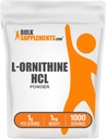 BulkSupplements.com L-Ornithine HCl Polvere - Integratore di ornitina, Supplemento di aminoacidi - Gluten Free, 1g per porzione, 1kg (2.2 lbs) (Pacchetto di 1)