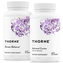 THORNE - Supporto surrenale Bundle - Stress Balance & Adrenal Cortex Combo - Stress Balance e Cortex surrenale - 30 a 60 Serve