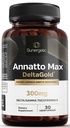 Sunergetic Premium Annatto Tocotrienol Supplemento – con DeltaGold – Tocotrienols Vitamin E 300 mg – Supporta fegato, Immune & Heart Health - Delta + Gamma Tocotrienols (30 capsule liquide)