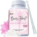 N'More Boric Acid Vaginal Suppositories - 100% Pure Made in USA - Boricfem Support Vaginal Health (One) (30 Serving, Boricfem con Applicatore)